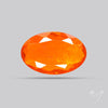 Faceted Mexican Fire Opal Rare Deep Orange