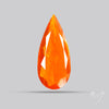 Faceted Mexican Fire Opal Rare Deep Orange