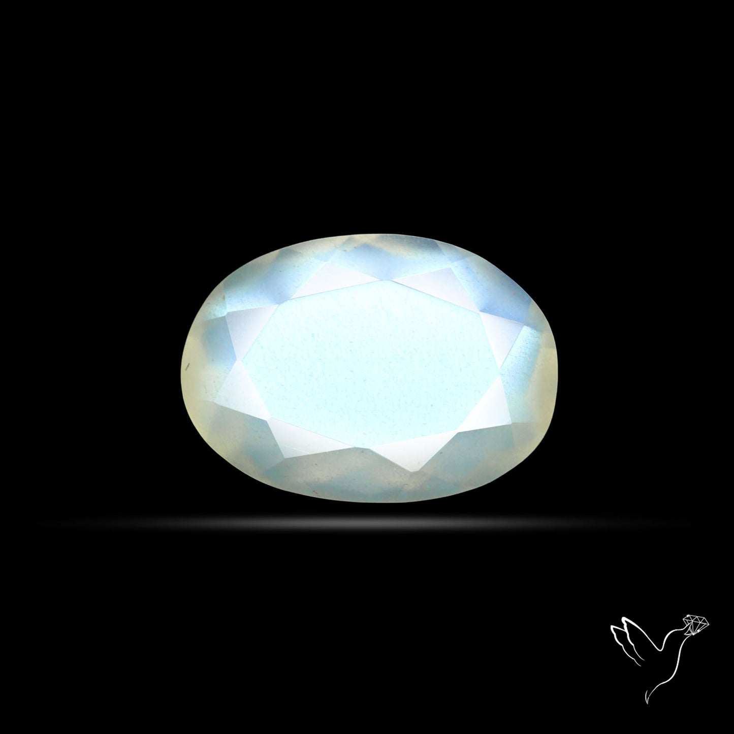 Faceted African Blue Moonstone