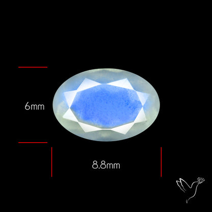 Faceted African Blue Moonstone