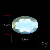 Faceted African Blue Moonstone
