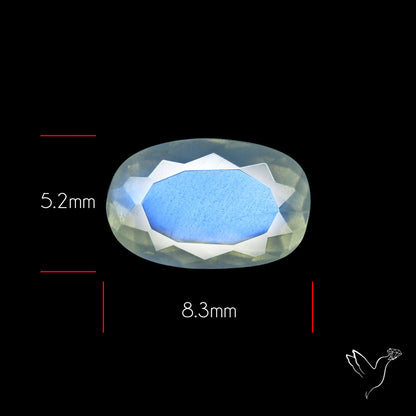 Faceted African Blue Moonstone
