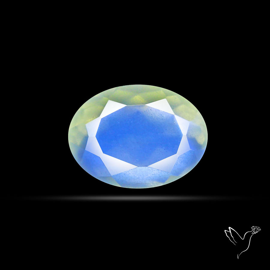Faceted African Blue Moonstone
