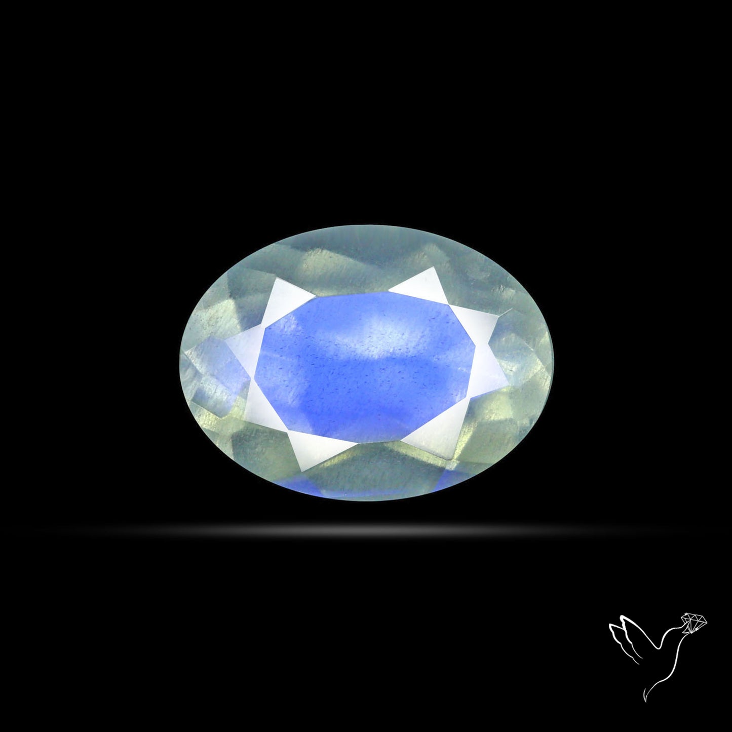 Faceted African Blue Moonstone