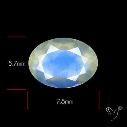 Faceted African Blue Moonstone