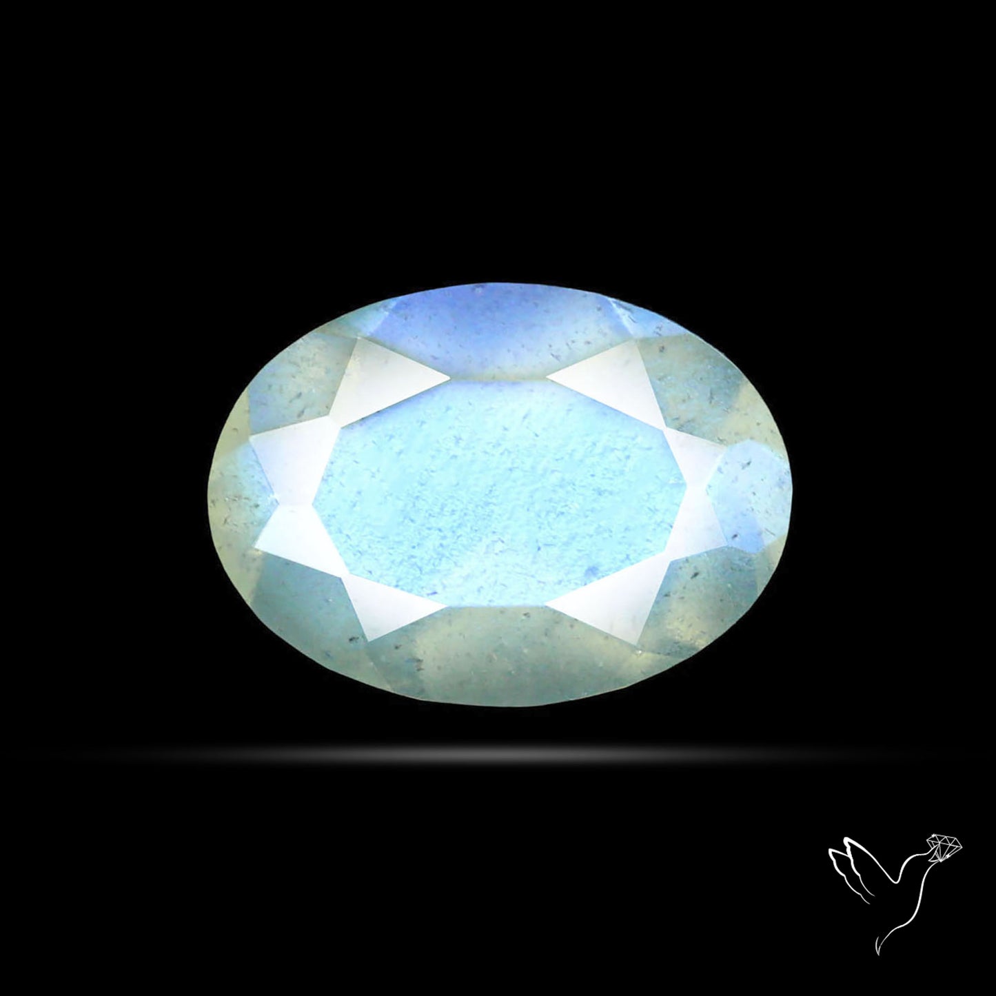 Faceted African Blue Moonstone
