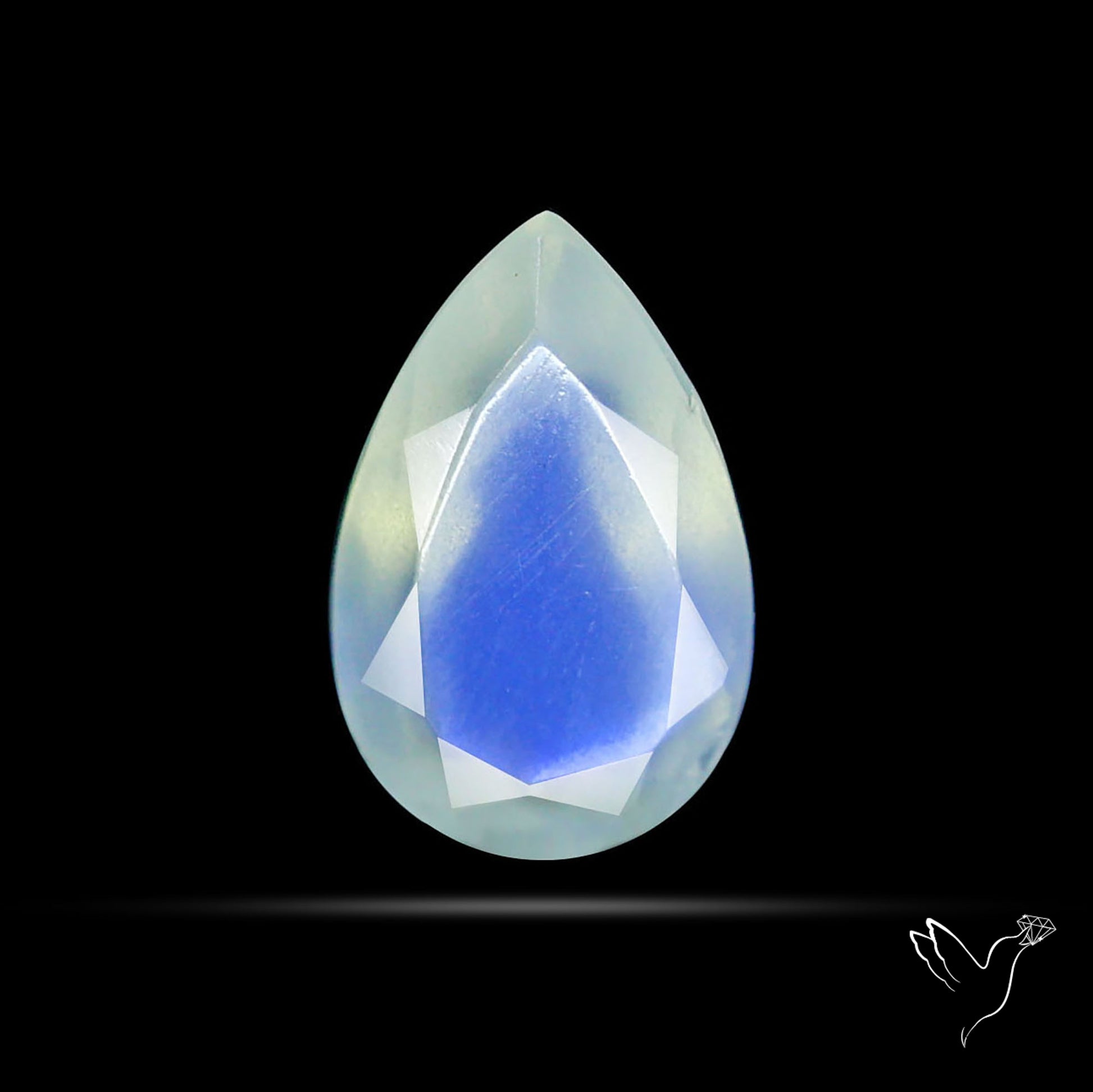 Faceted African Blue Moonstone