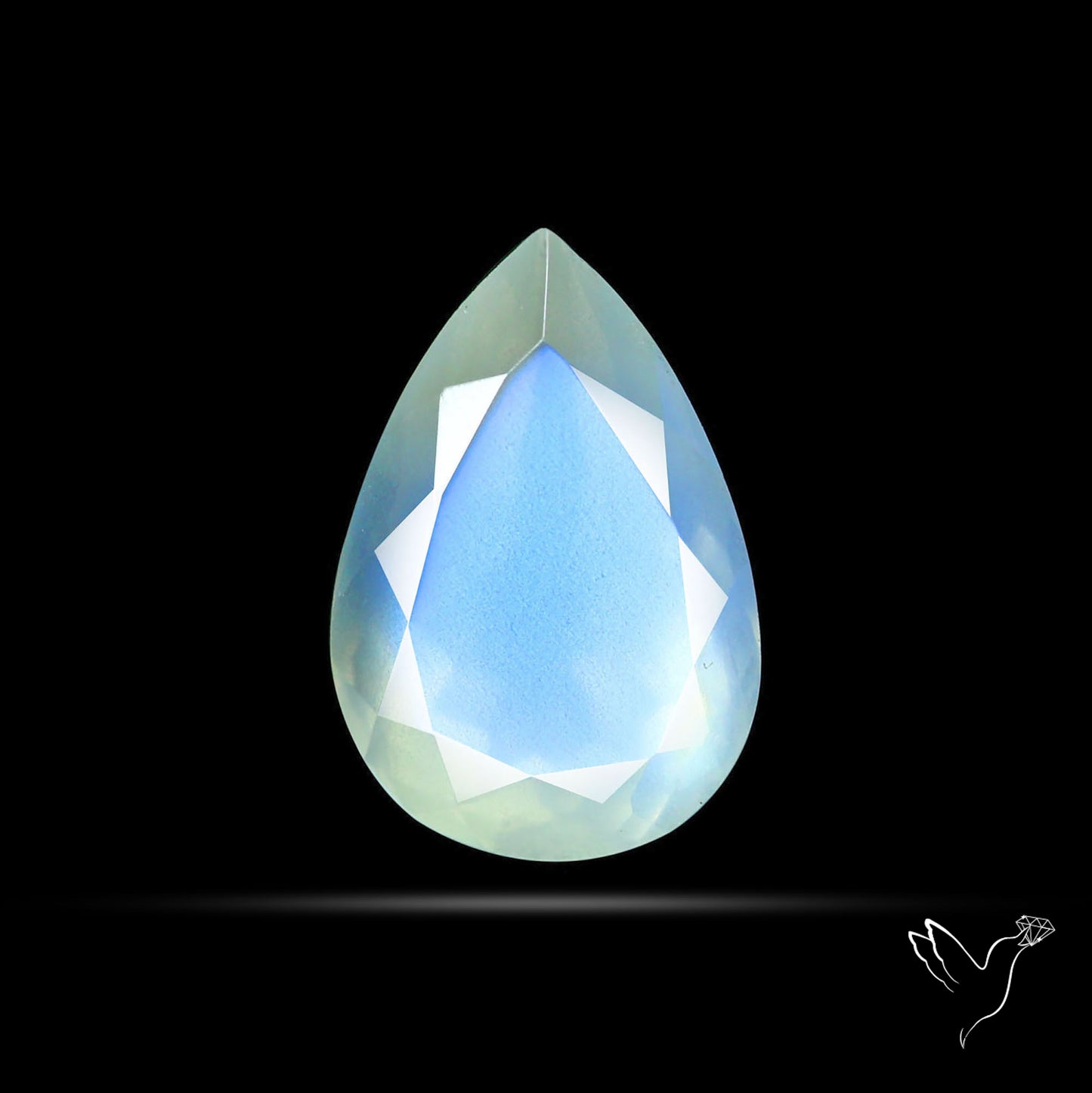 Faceted African Blue Moonstone