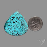 Large Spiderweb Hubei Turquoise Cabochon