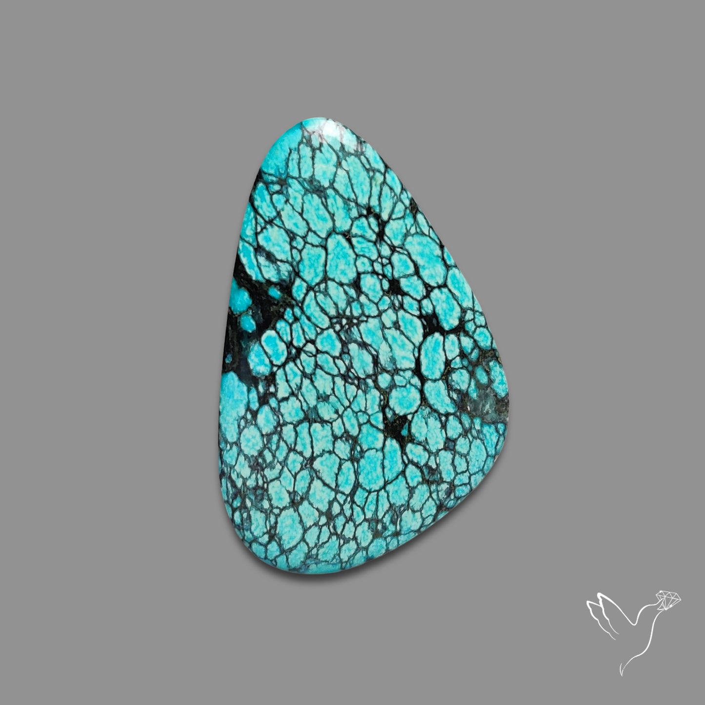 Spiderweb Hubei Turquoise Cabochon