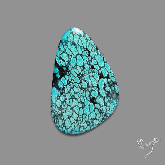 Spiderweb Hubei Turquoise Cabochon