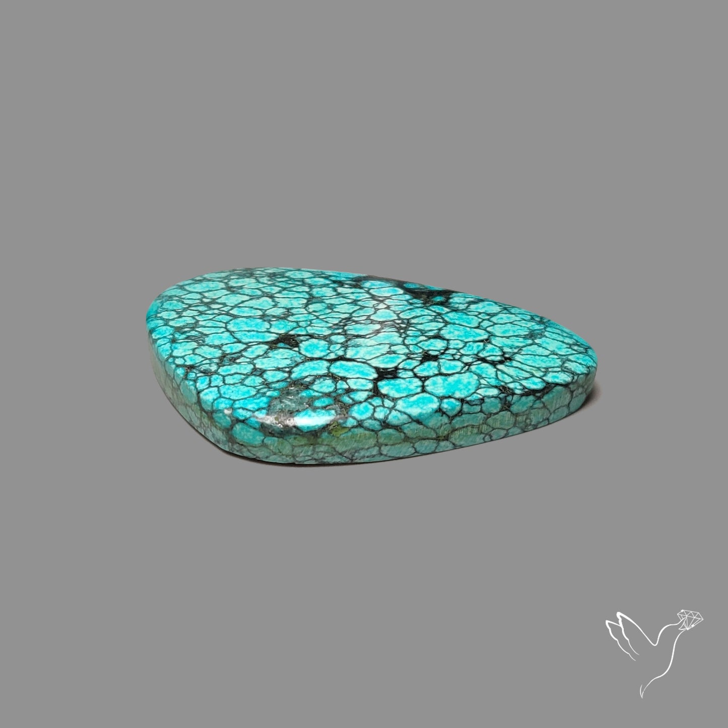 Spiderweb Hubei Turquoise Cabochon