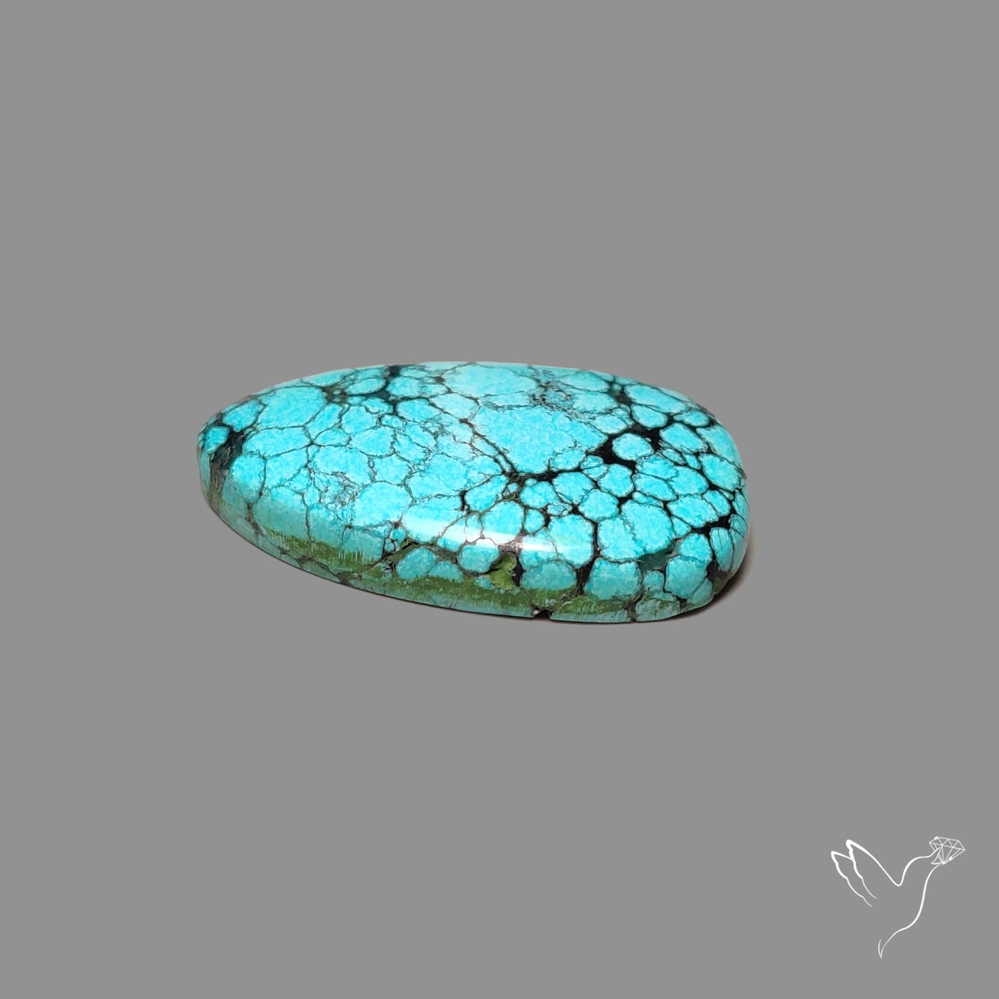 Spiderweb Hubei Turquoise Cabochon
