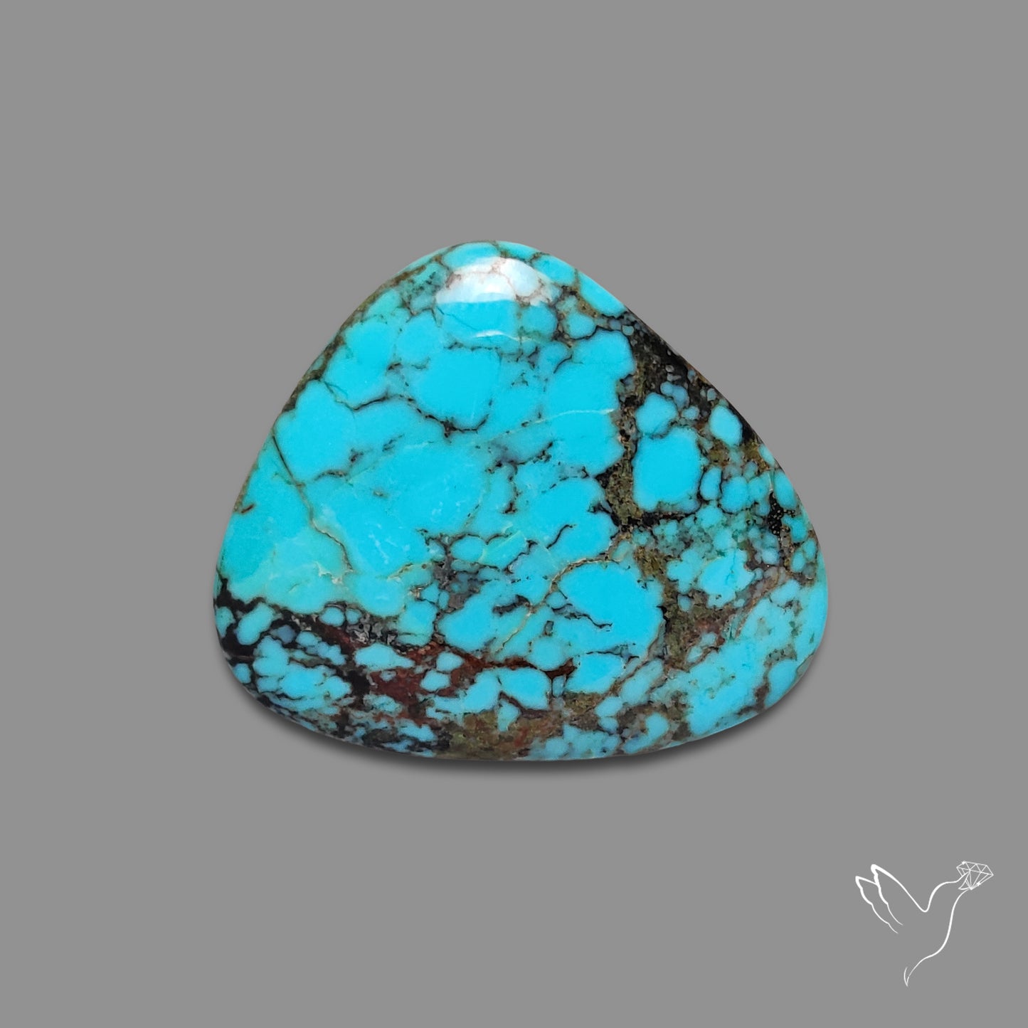 Spiderweb Hubei Turquoise Cabochon