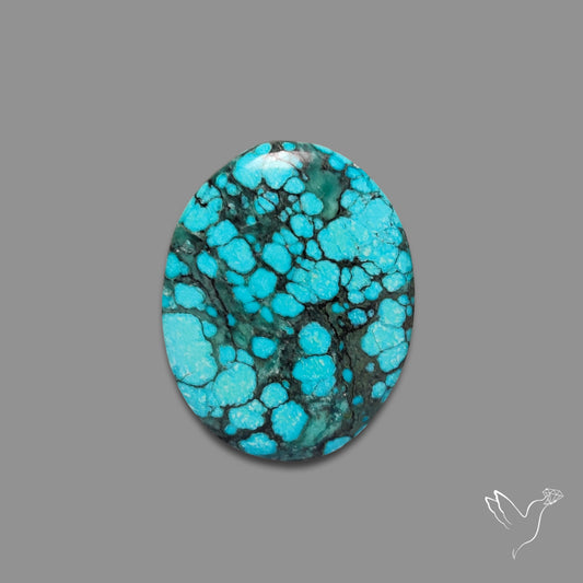 Spiderweb Hubei Turquoise Cabochon