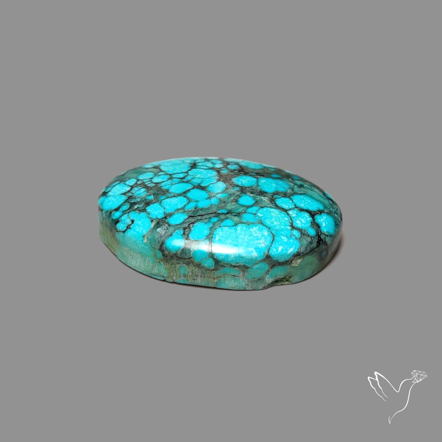 Spiderweb Hubei Turquoise Cabochon