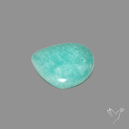 Silver Flash Amazonite Peru Cabochon