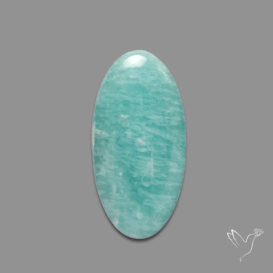 Silver Flash Amazonite Peru Cabochon