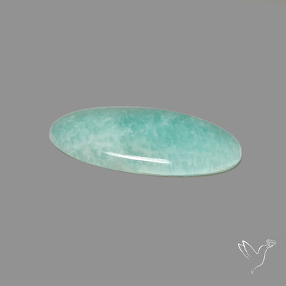 Silver Flash Amazonite Peru Cabochon