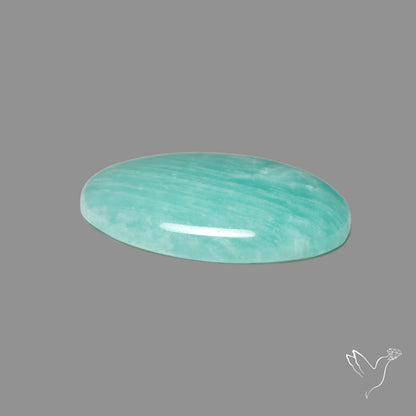 Silver Flash Amazonite Peru Cabochon