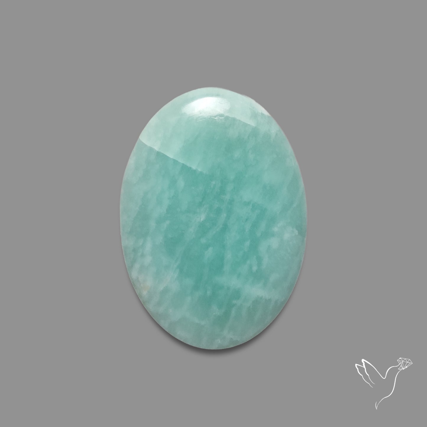 Silver Flash Amazonite Peru Cabochon