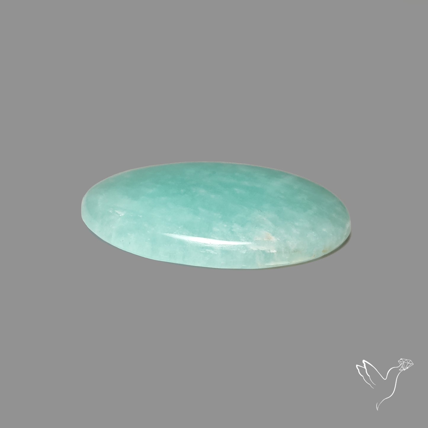 Silver Flash Amazonite Peru Cabochon