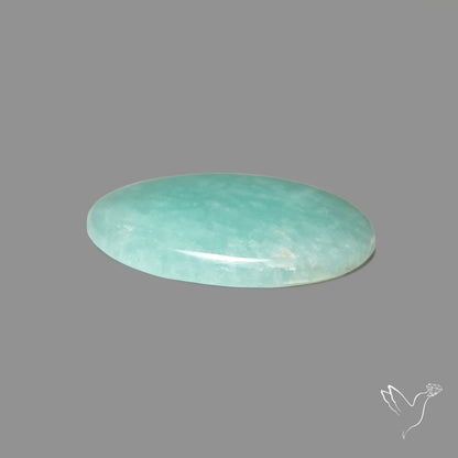 Silver Flash Amazonite Peru Cabochon