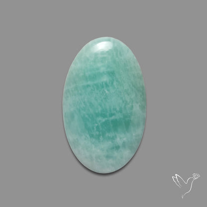 Silver Flash Amazonite Peru Cabochon