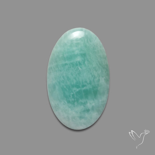 Silver Flash Amazonite Peru Cabochon
