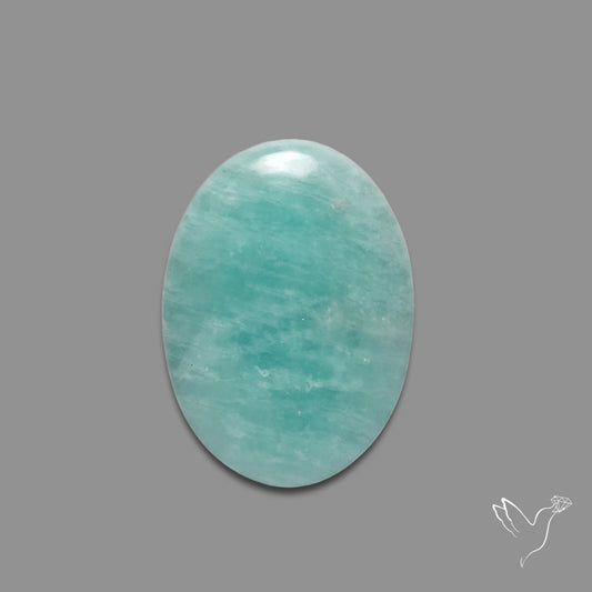 Silver Flash Amazonite Peru Cabochon