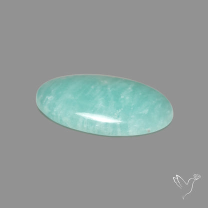 Silver Flash Amazonite Peru Cabochon