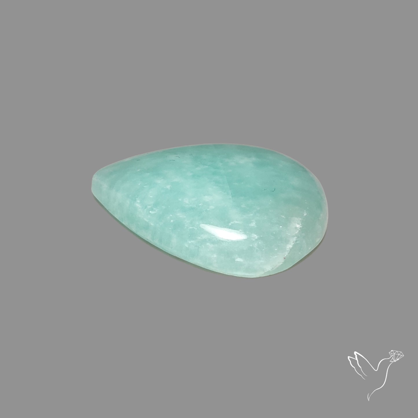 Silver Flash Amazonite Peru Cabochon
