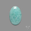 Silver Flash Amazonite Peru Cabochon