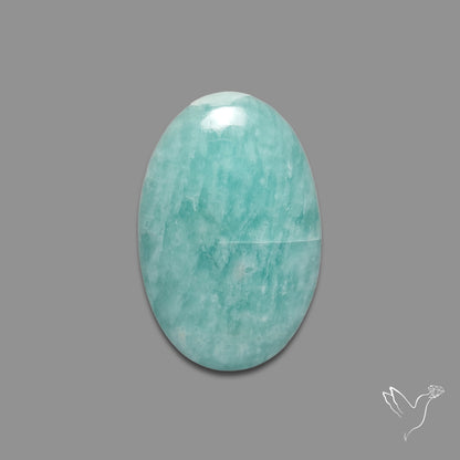 Silver Flash Amazonite Peru Cabochon
