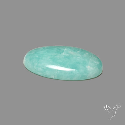 Silver Flash Amazonite Peru Cabochon