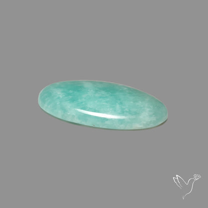 Silver Flash Amazonite Peru Cabochon