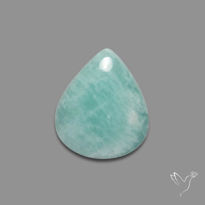 Silver Flash Amazonite Peru Cabochon