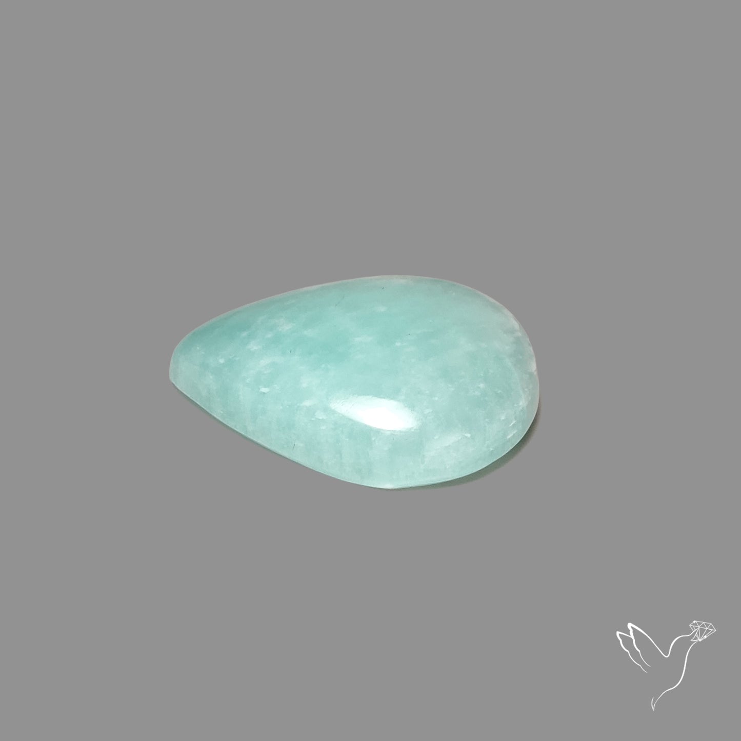 Silver Flash Amazonite Peru Cabochon