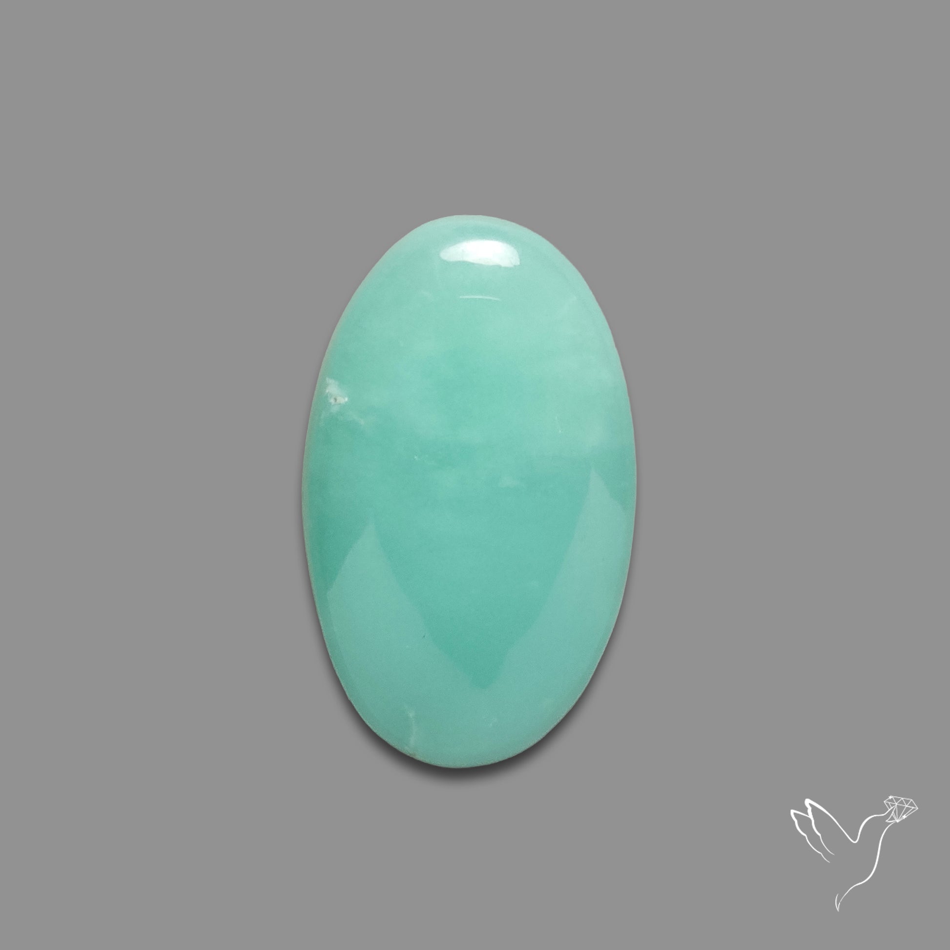 Silver Flash Amazonite Peru Cabochon
