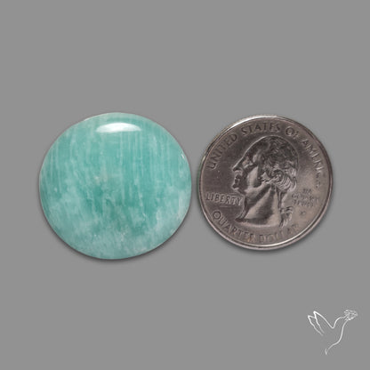 Silver Flash Amazonite Peru Cabochon