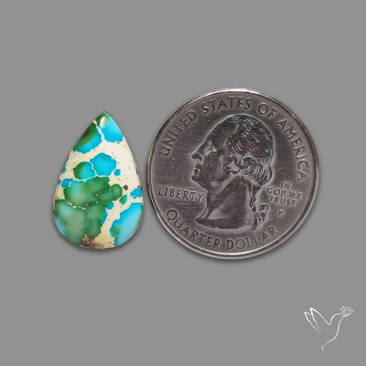 Sonoran Gold Turquoise Cabochon Rare
