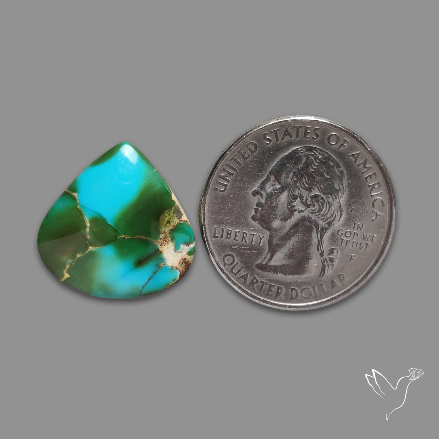 Sonoran Gold Turquoise Cabochon Rare
