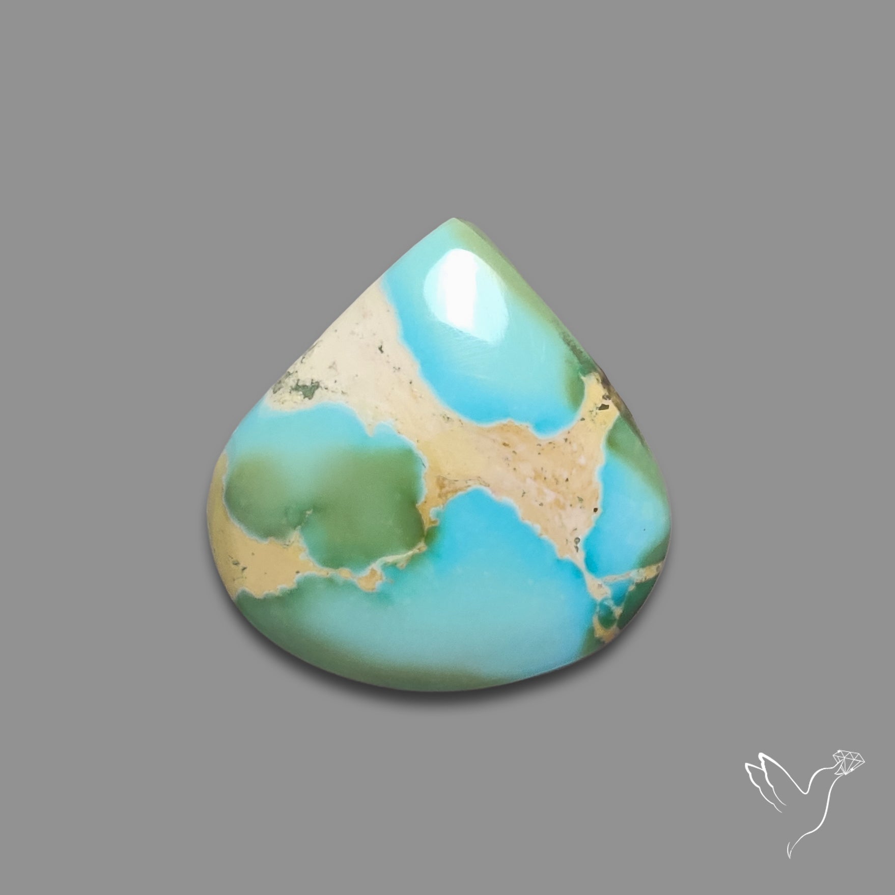 Sonoran Gold Turquoise Cabochon Rare