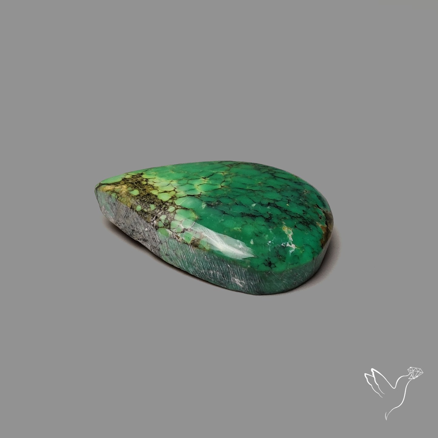 Deep Green Natural Tibetan Turquoise Cabochon