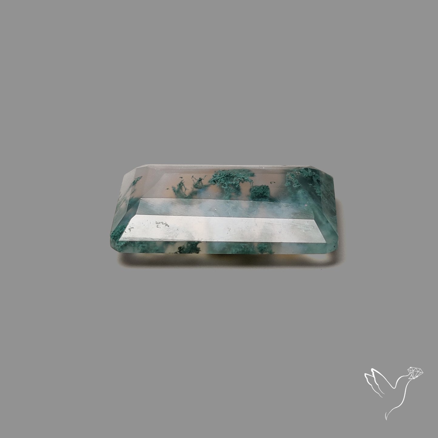 Faceted Moss Agate
