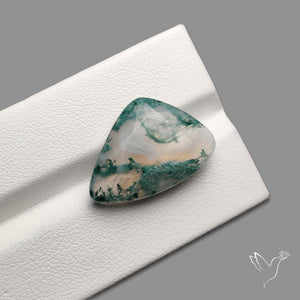 Faceted Moss Agate