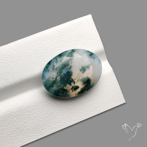 Faceted Moss Agate