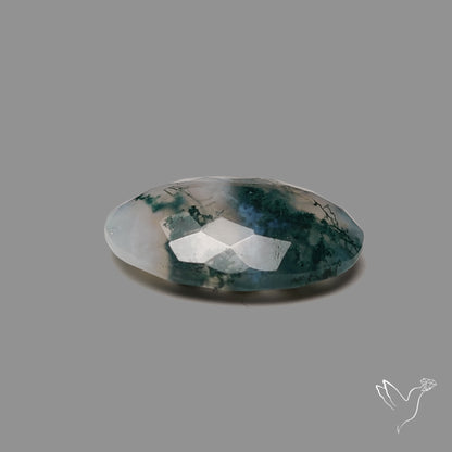 Faceted Moss Agate