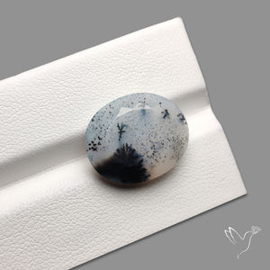 Faceted Dendritic Opal Gemstone