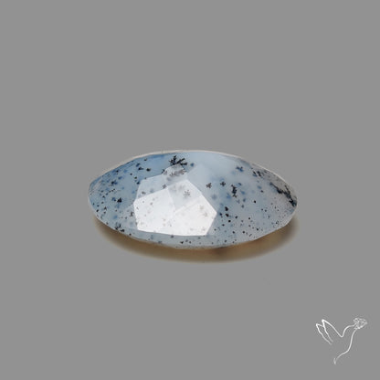 Faceted Dendritic Opal Gemstone